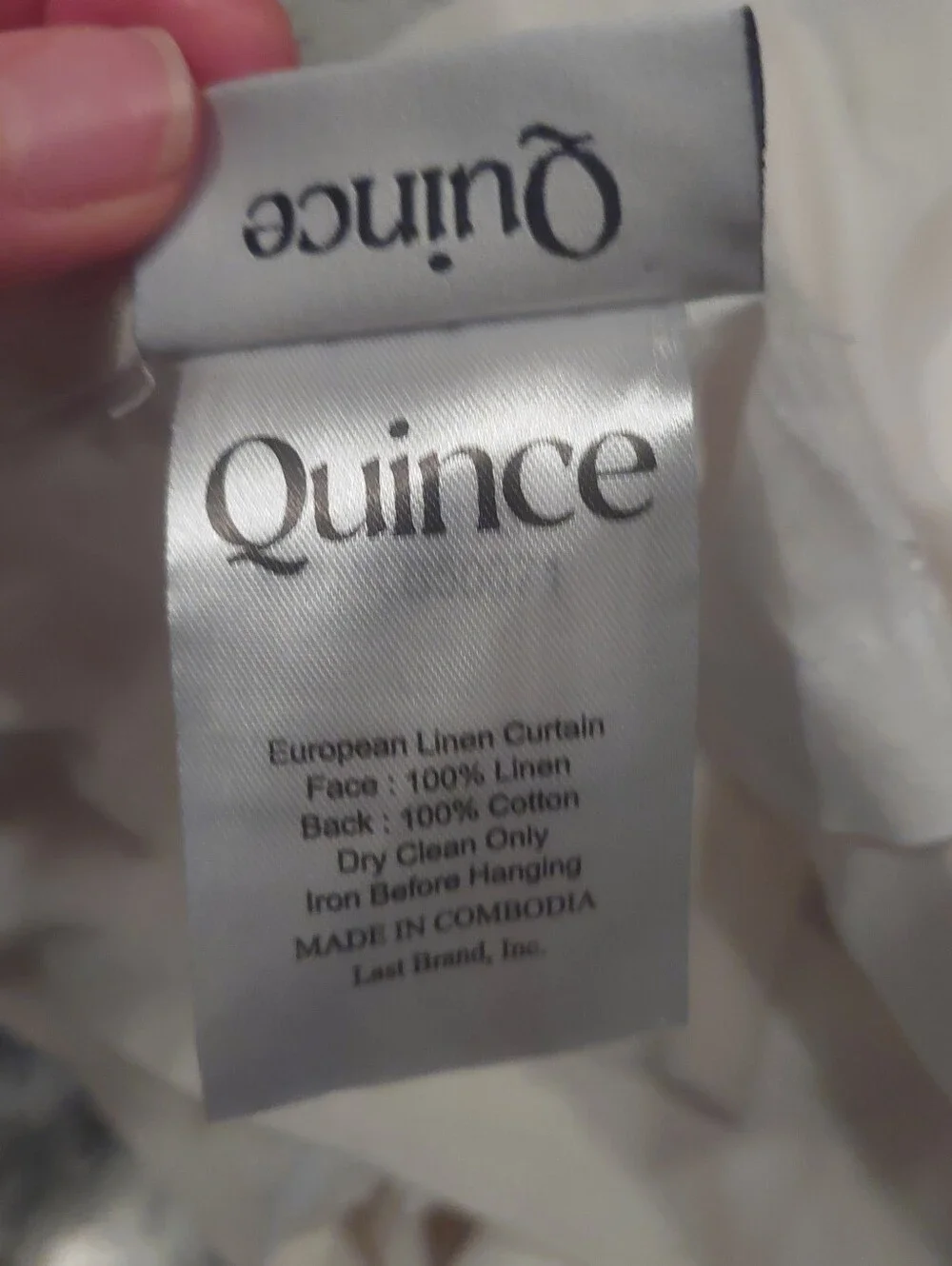 NWT! Quince Linen Ivory Filtering Curtains, 48